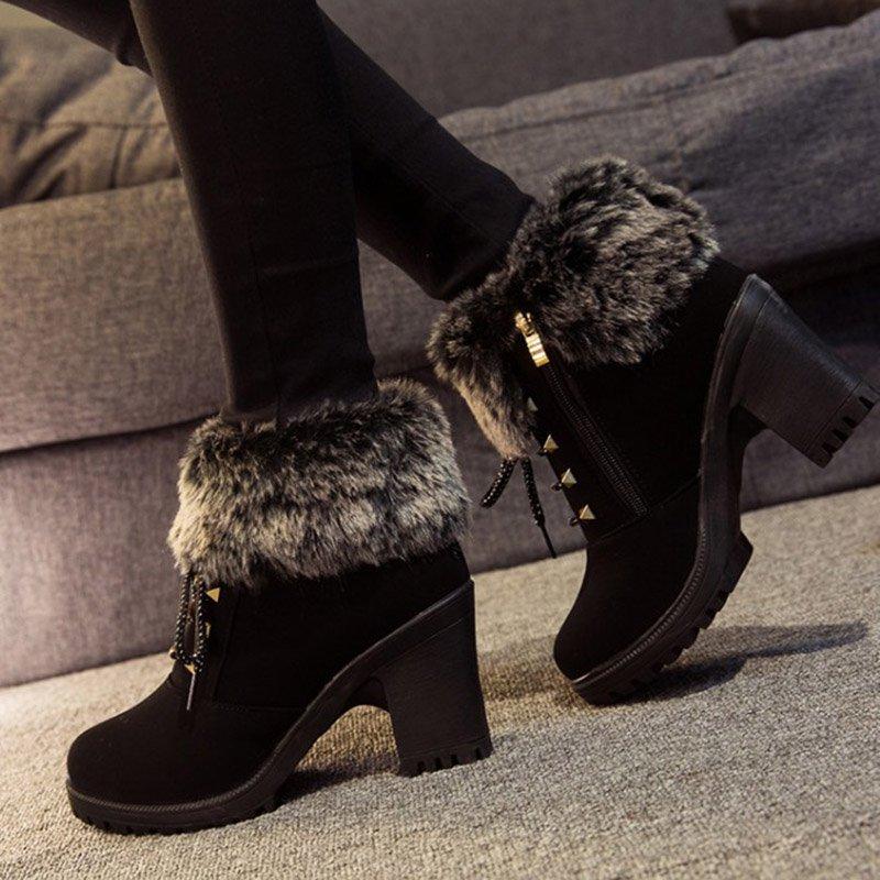 Womens Comfortable Lightweight Non-slip Female Casual Trend Martin Boots