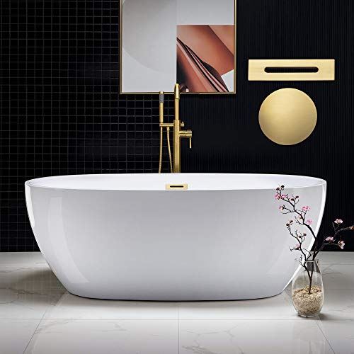 BTA1528-BG-Drain &O Bathtub, Brushed Gold