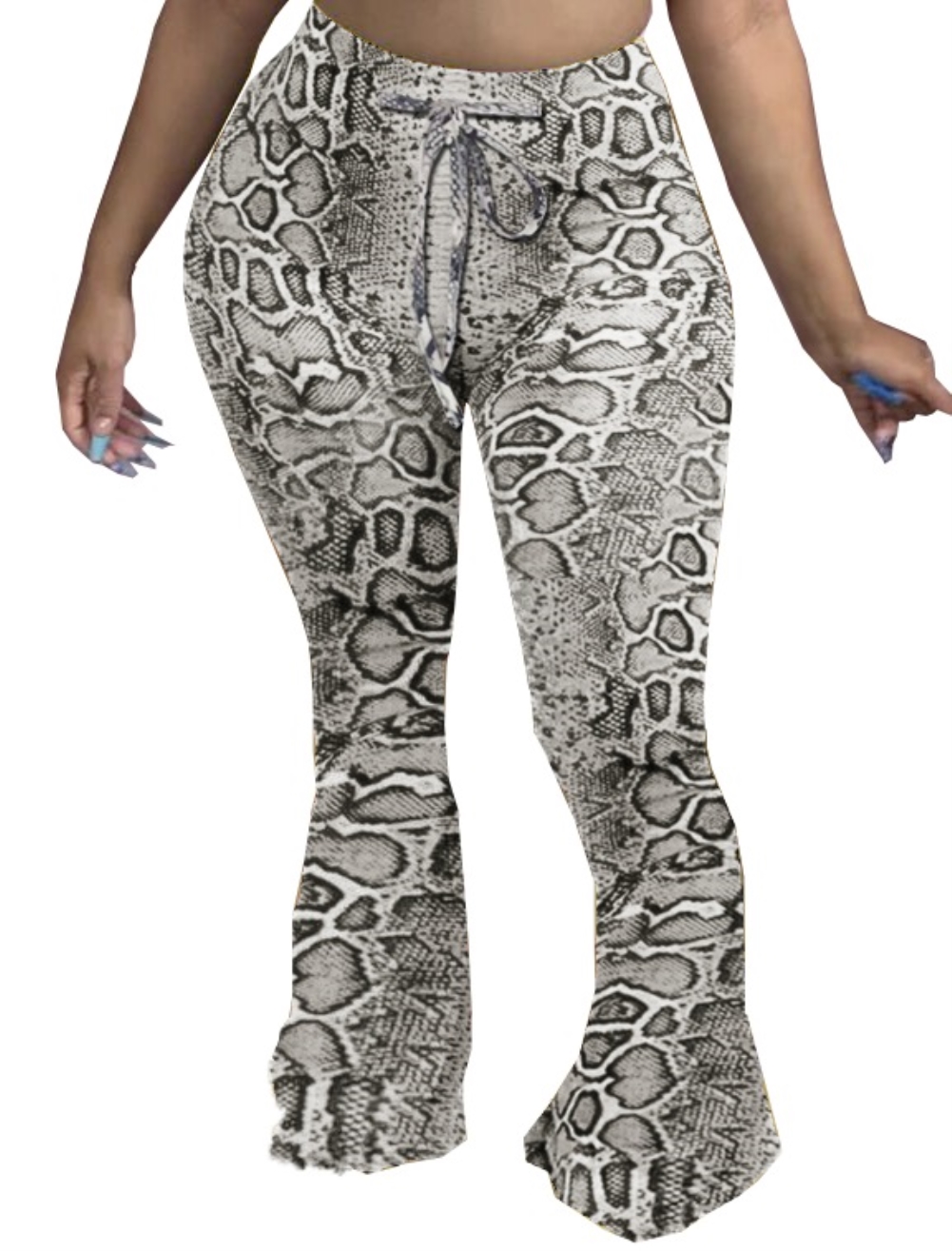 Bell Botton High Waist Leopard Trousers