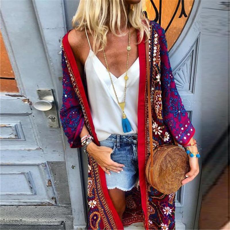 Casual Fashion Printed Long Sleeve Cardigans