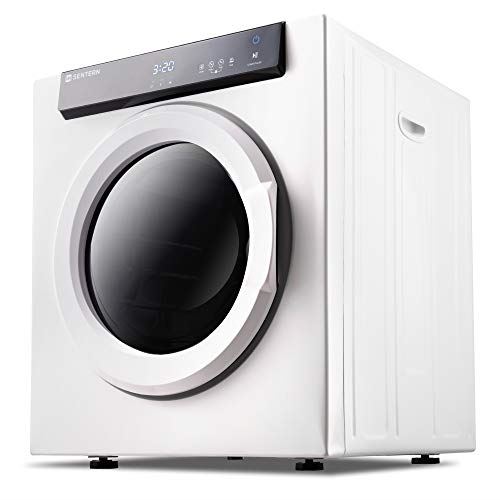 Compact Electric Clothes Dryer with Stainless Steel Tub, Easy Control Panel
