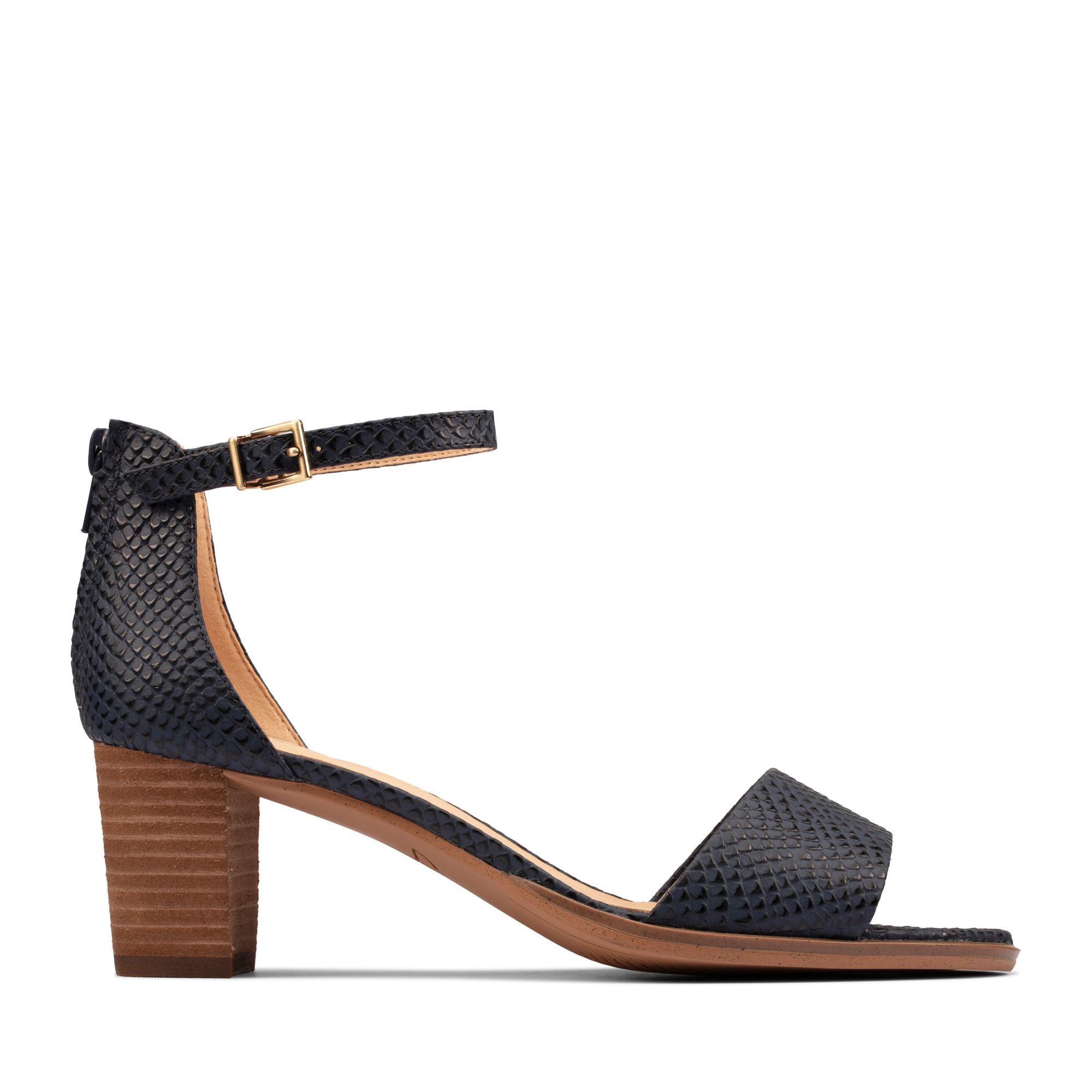 Women Sandals Kaylin 60 2 Part Navy Leather