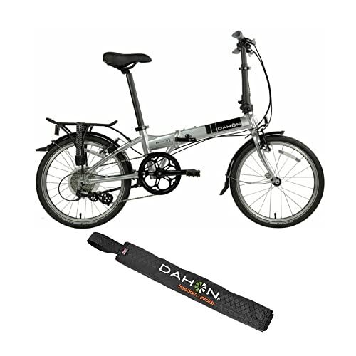 Dahon Mariner D8 Foldable Bike (Brushed) with Carry Strap Bundle