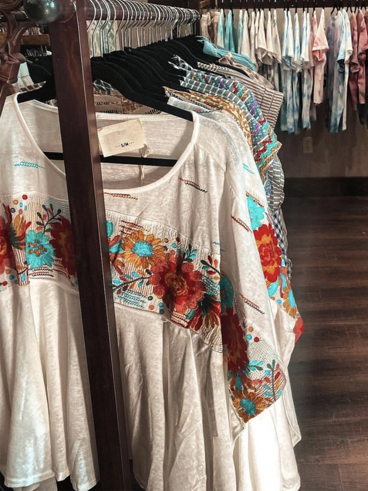 Floral Vintage Floral-Print Shirts & Tops