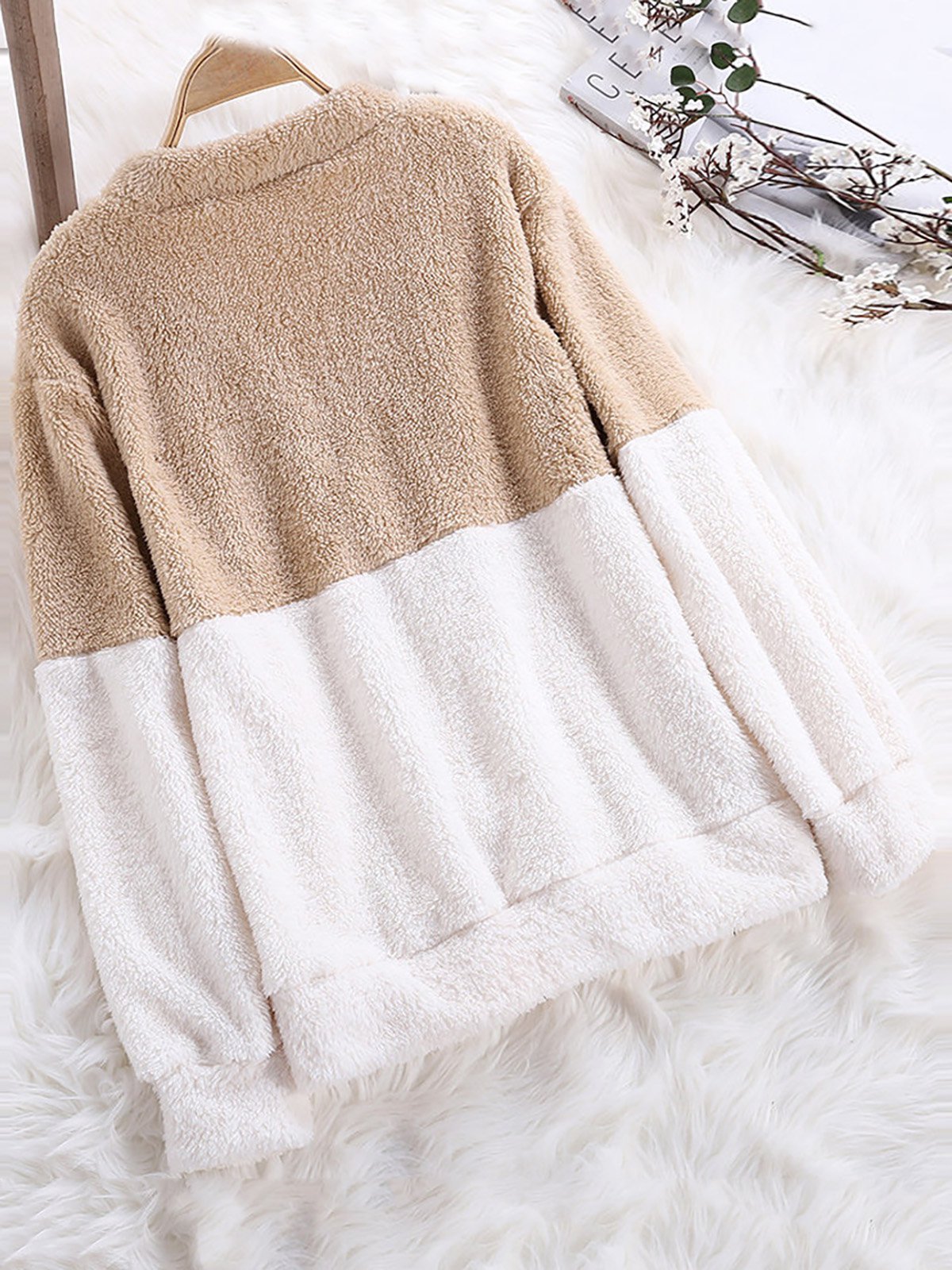 Stand Collar Long Sleeve Sweet Coats