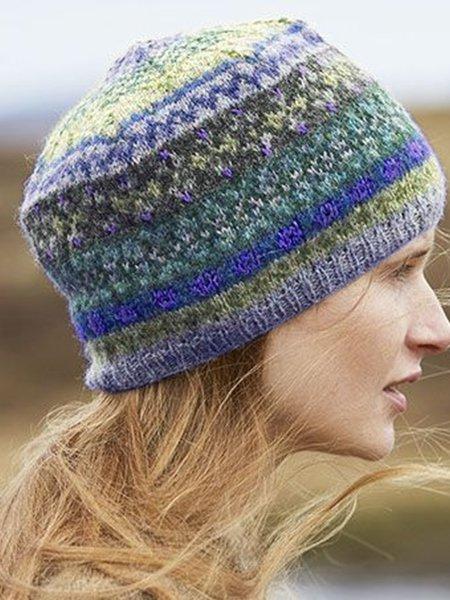 Casual Color-Block Knitted Hats