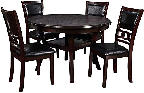 Classic Furniture Gia 5-Piece Round Set with 1 Dining Table and 4 Chairs