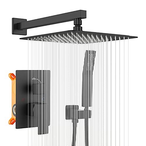 Trim Kit with Rough-in Valve Shower Set Bath Rainfall Shower Faucet System