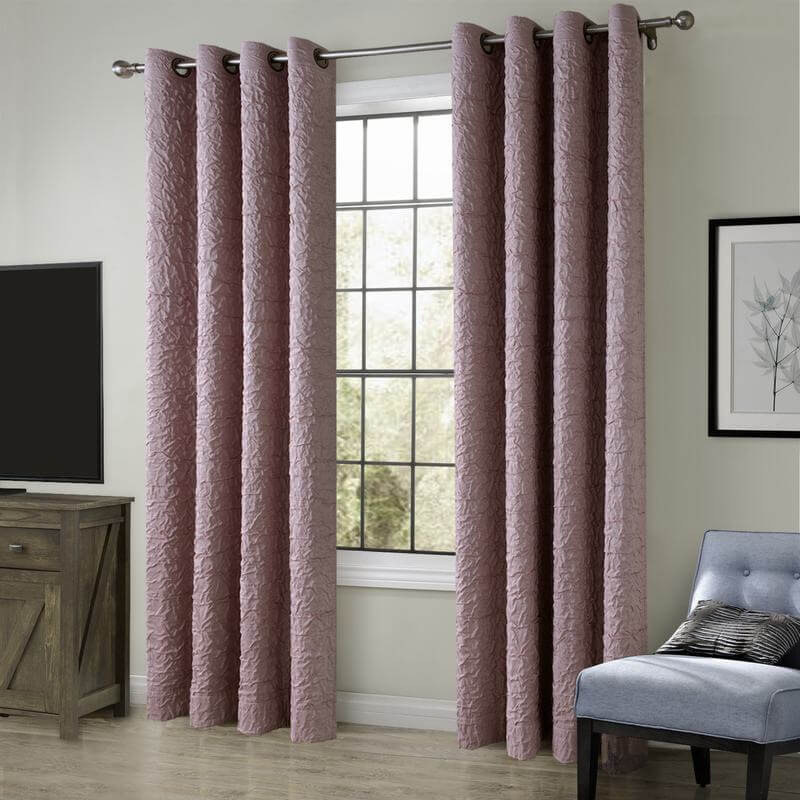 Antique Bronze Grommet Wrinkle Blackout Curtain Drapes