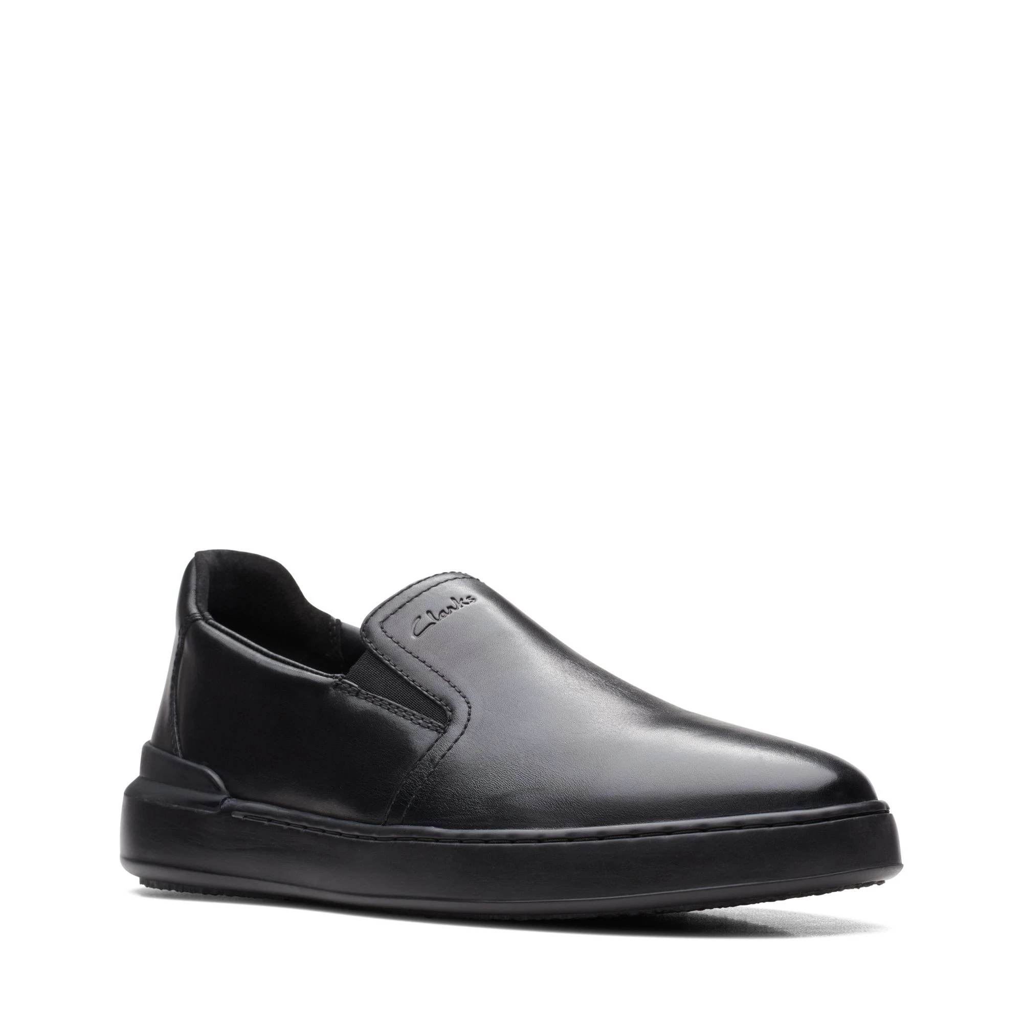Men  courtlite-slip-black-leather
