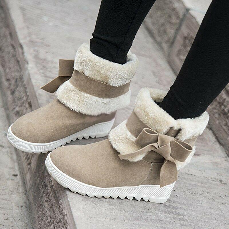 Women Low Heel Bowknot Decoration Boots