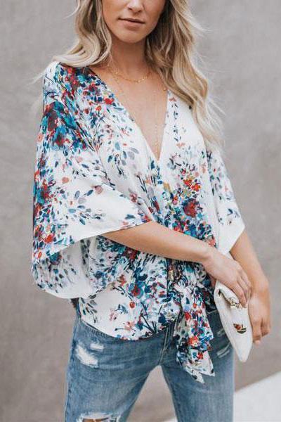 Digital Printing Large Size Chiffon Jacket