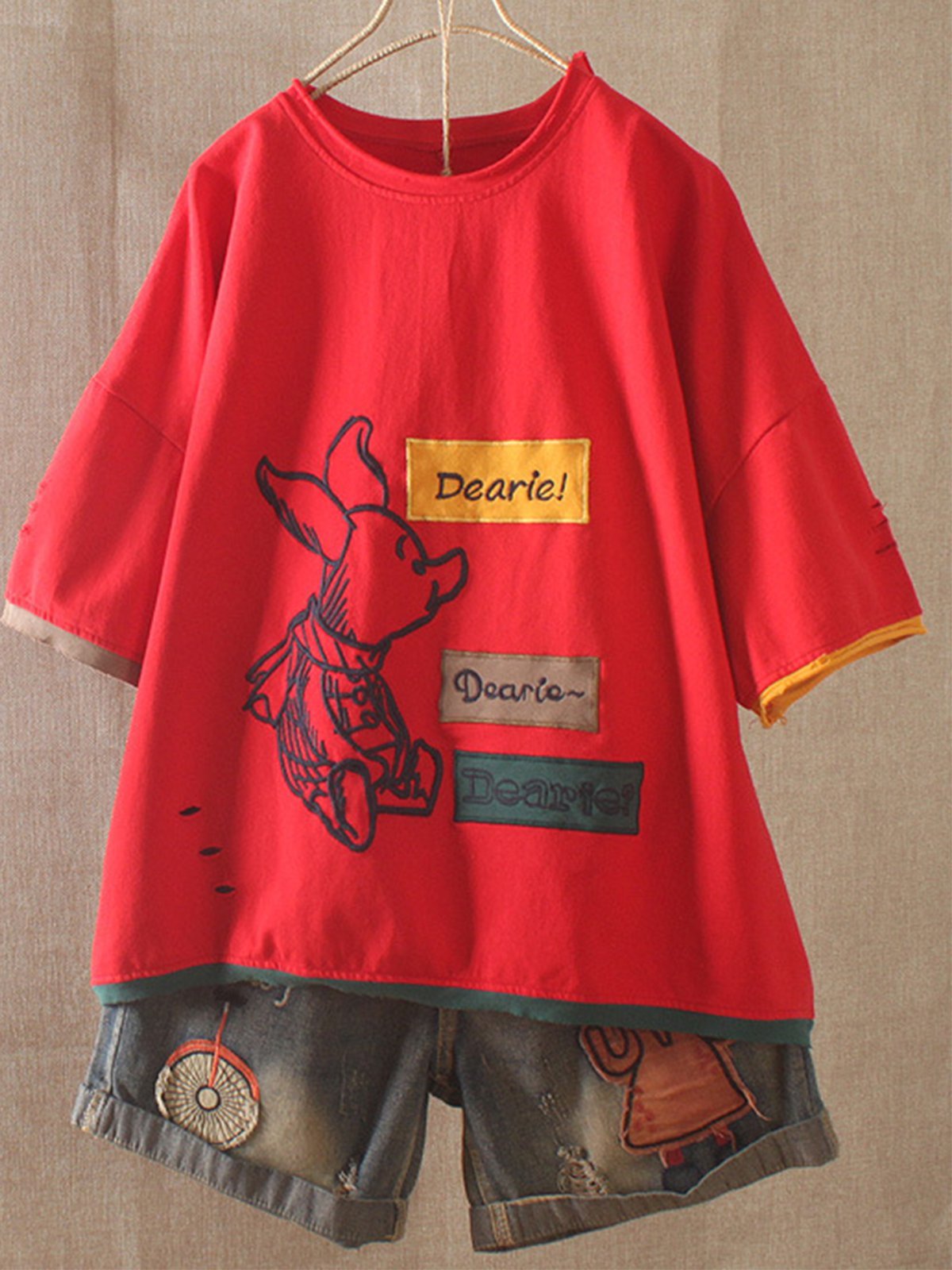 Casual Short Sleeve Round Neck Shirts & Tops