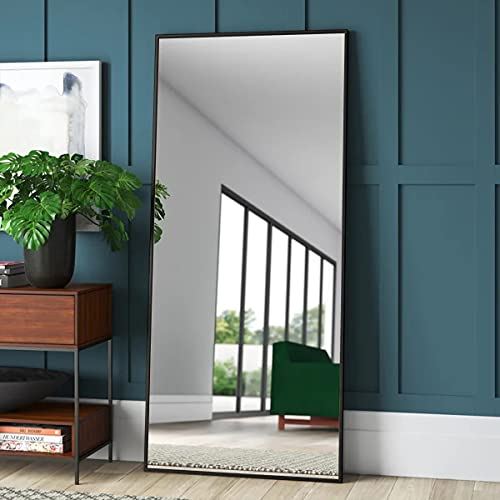 Full Length Body Dressing Mirror for Bedroom with Aluminum Alloy Frame/65���x22���