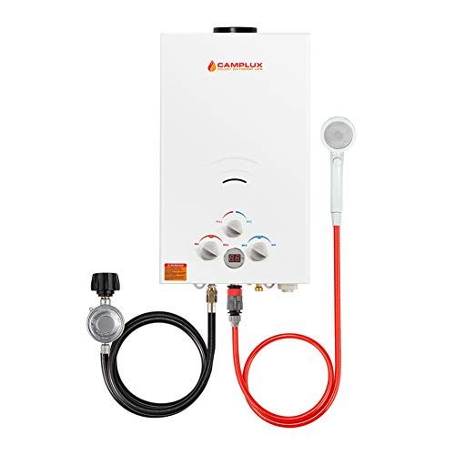 Camplux 2.64 GPM Portable Propane Water Heater, Tankless Propane Gas Water Heater