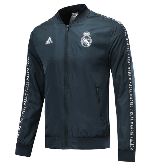 Real Madrid Grey Braid Windbreaker 2019-2020