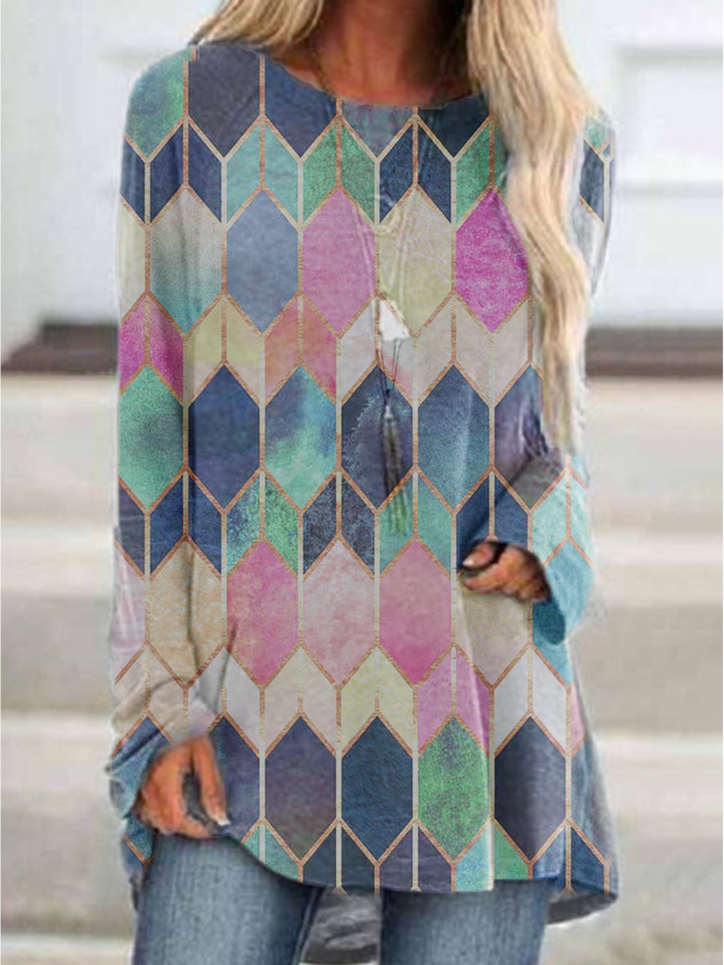 Long Sleeve Shift Shirts & Tops