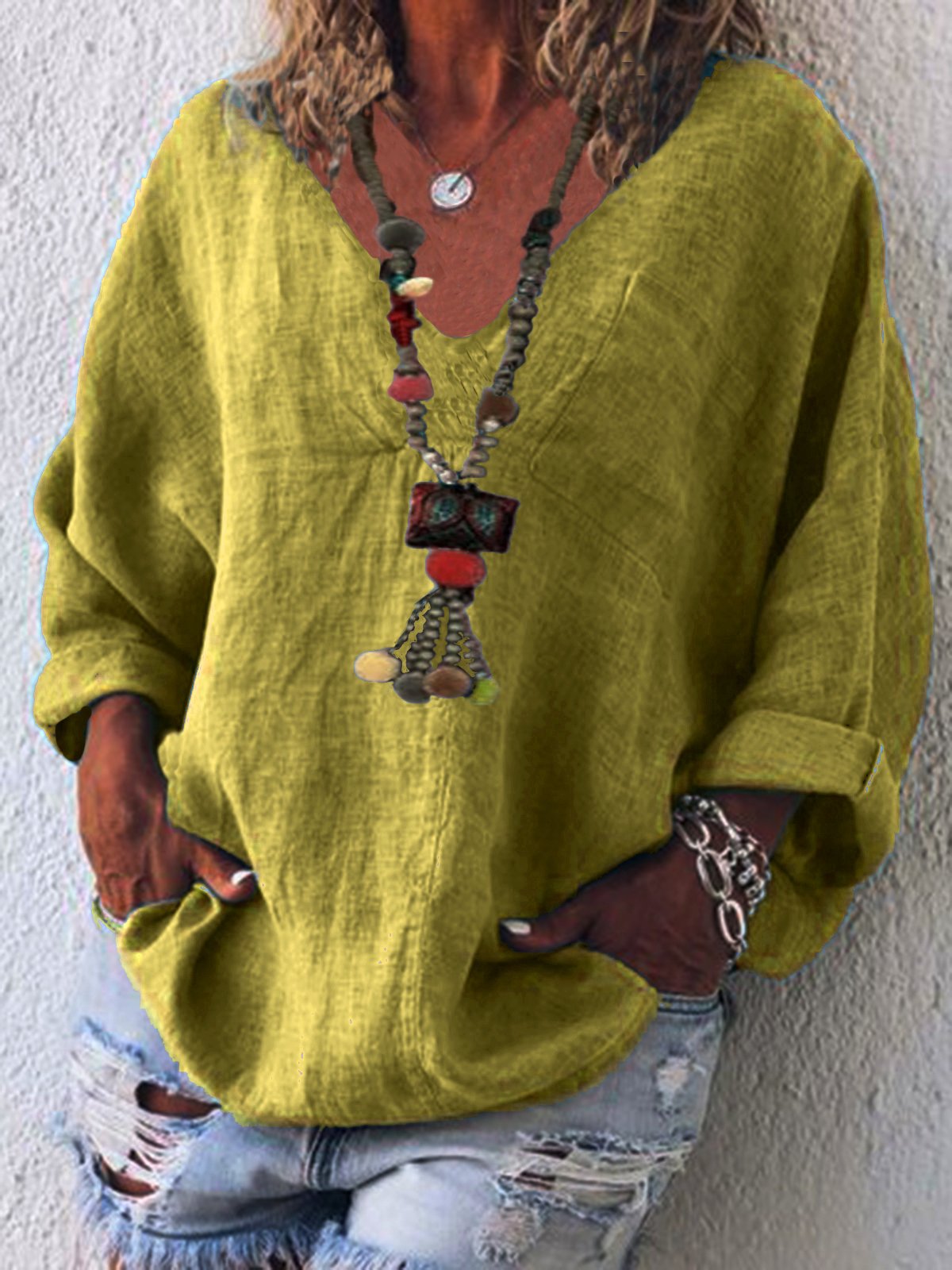 Linen Casual Shirts & Tops