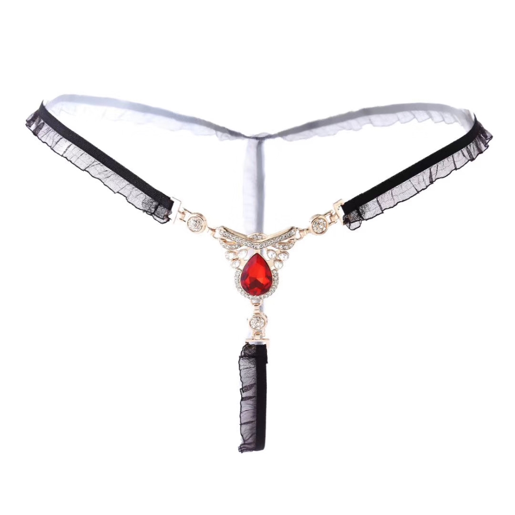 Sexy Rhinestone Thong Panty