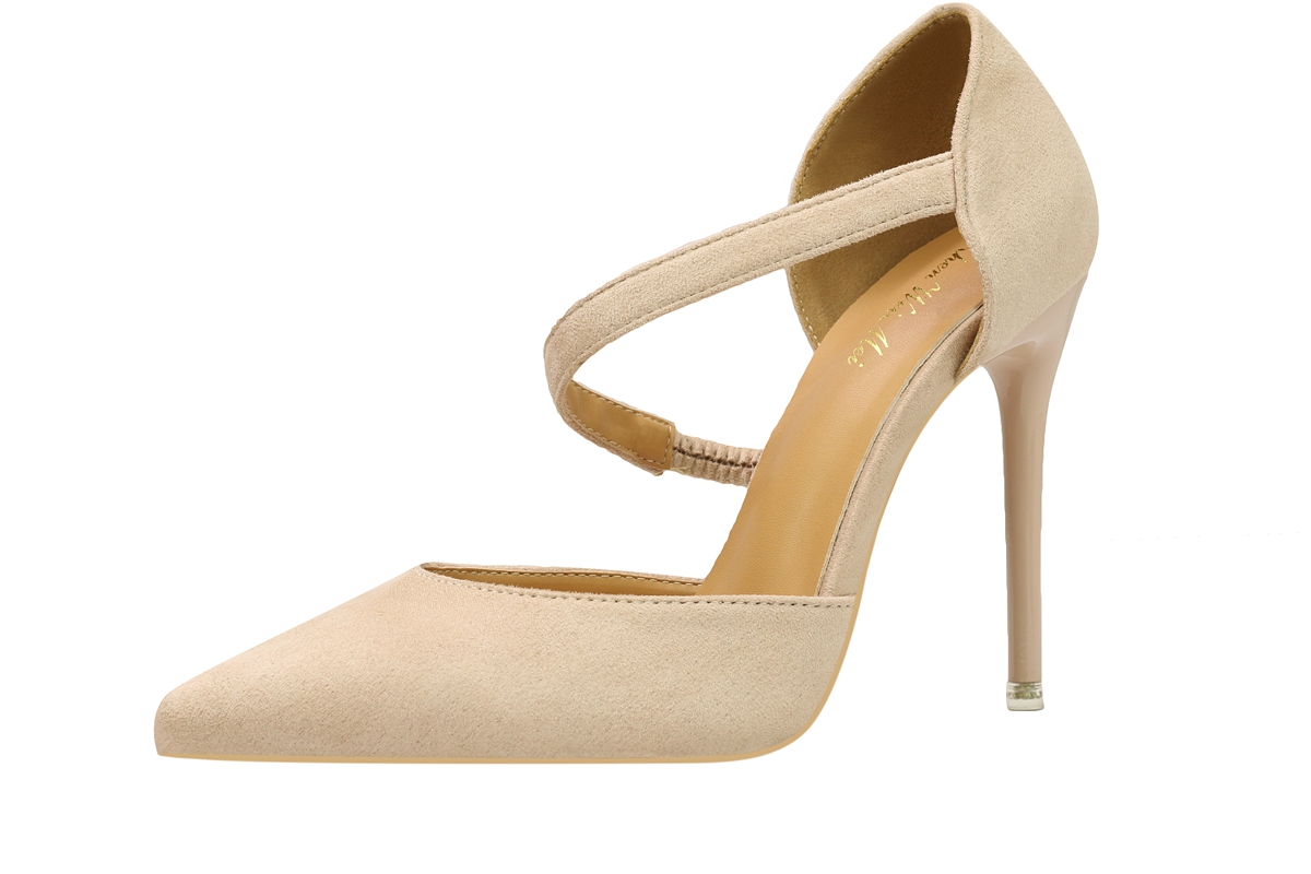 Asmxing 11CM Sexy Shallow Straps Pointed Hollow Sidecut Dress Wedding Party Elegant Heeled Sandals