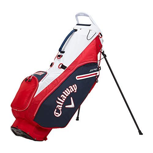 Callaway Golf 2021 Hyperlite Zero Stand Bag , Navy/Red/White Flag