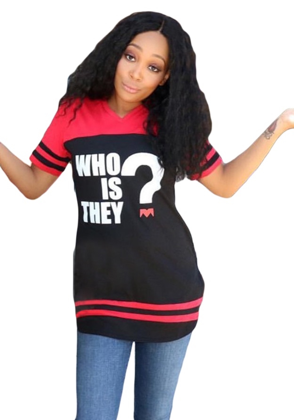 Summer Print Contrast Long Shirt