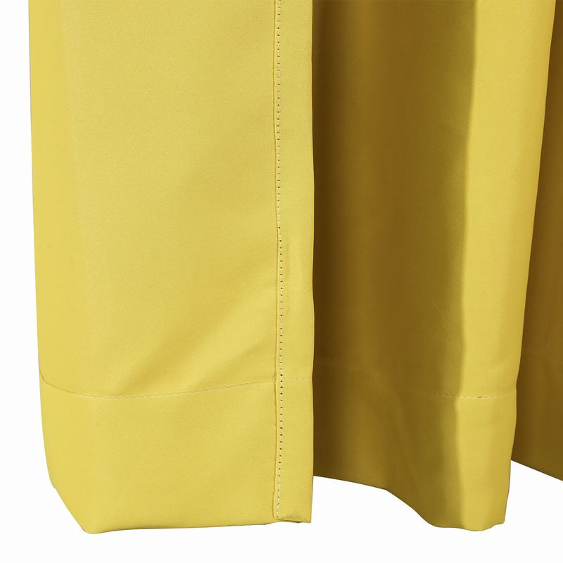 Layered Curtain Mix & Match Elegance White Crushed Voile x Blackout Curtain Grommet Panel ELI