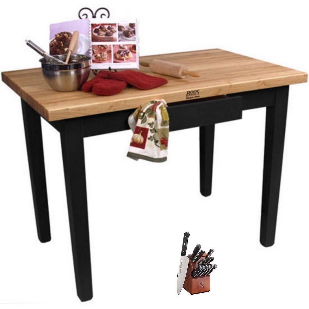 John Boos Classic Country Work Table Maple