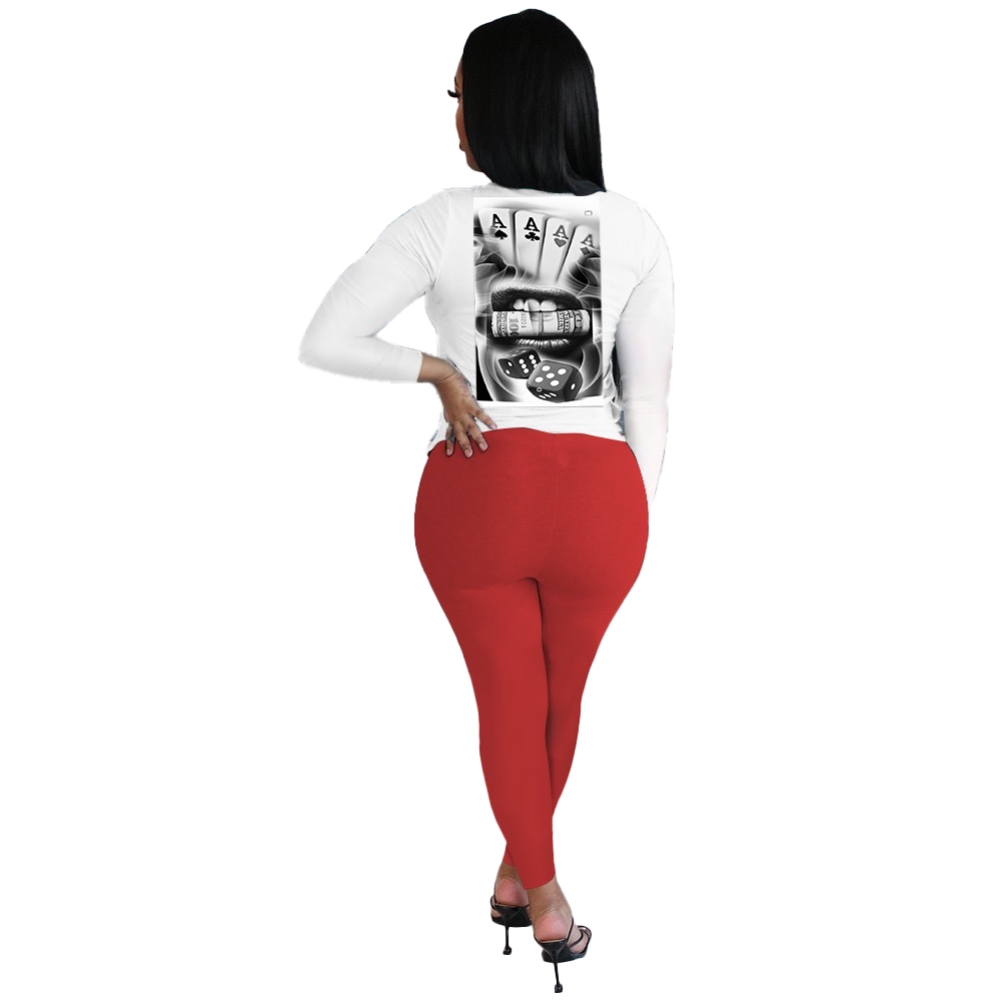 African Autumn Print Two Piece Pants Set