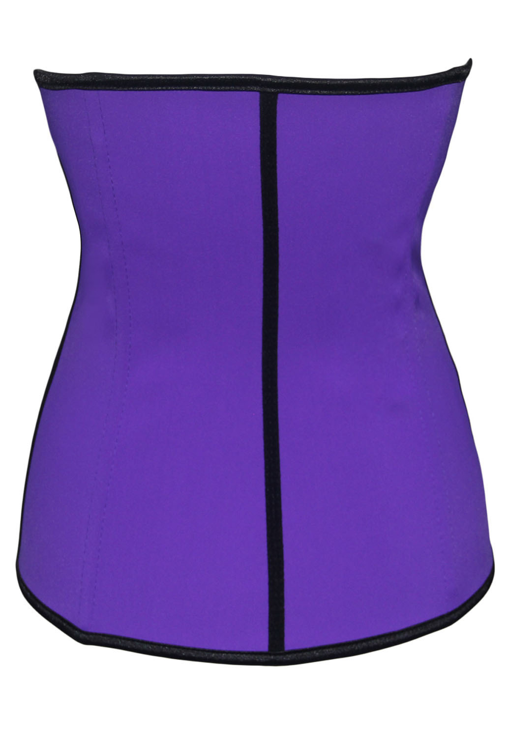 Purple 4 Steel Bone Support Trilayer Rubber Waist Cincher