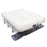 Ivation EZ-Bed (Queen) Air Mattress with Frame & Rolling Case, Self Inflatable