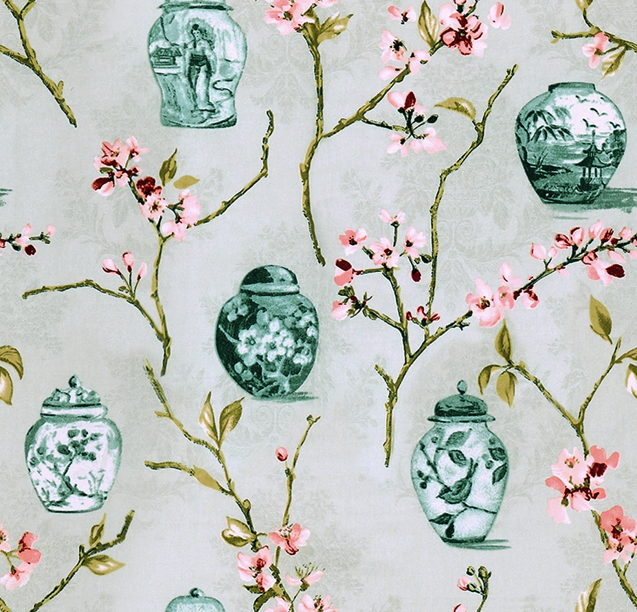 AMELIA Plum Print Fabric Swatch Polyester Cotton, Refundable For Order Amount Over $399