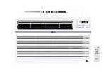 LG 8,000 BTU 115V Window-Mounted Air Conditioner with Remote Control