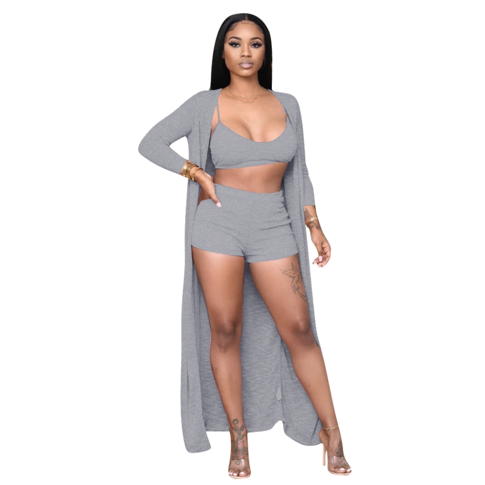 Autumn Two Piece Shorts Set with Matching Overalls
