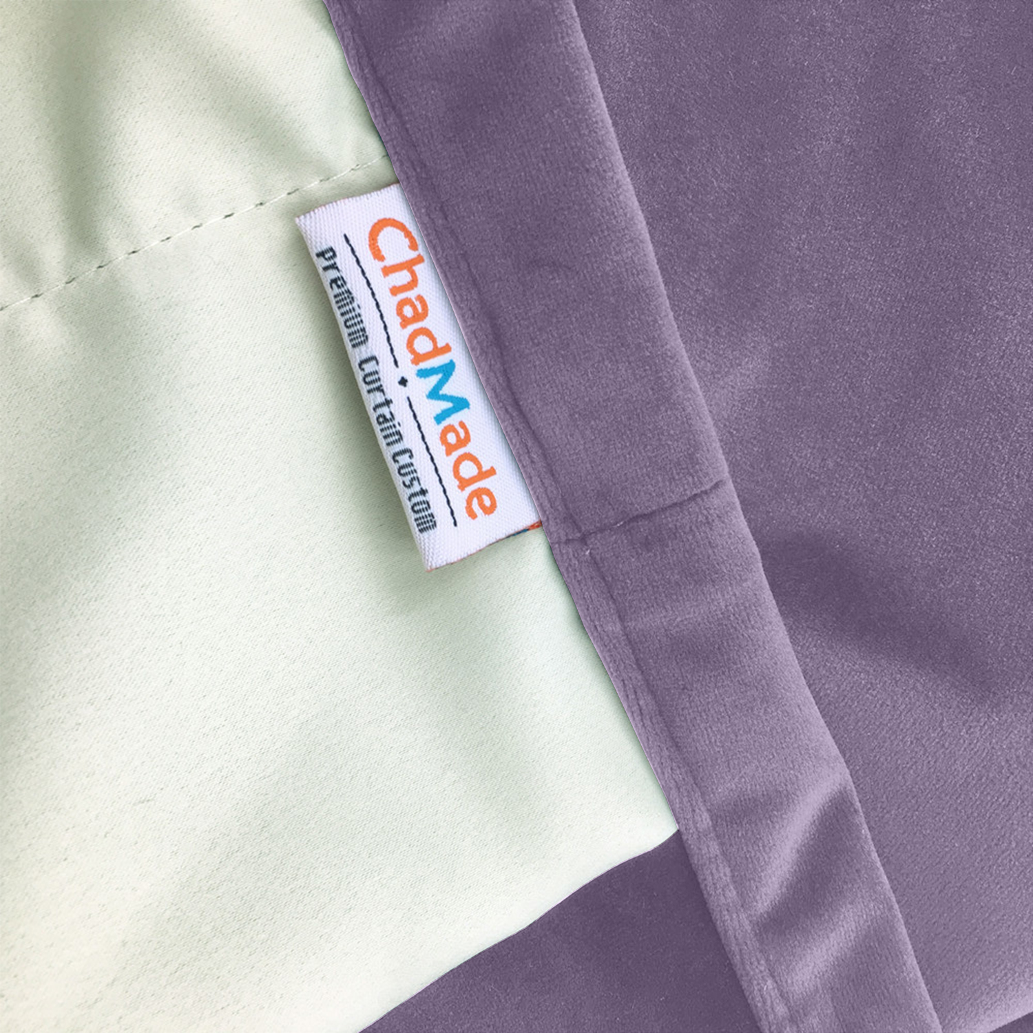 Nickel Grommet Velvet Curtain Drape Panel with Blackout Lined Birkin