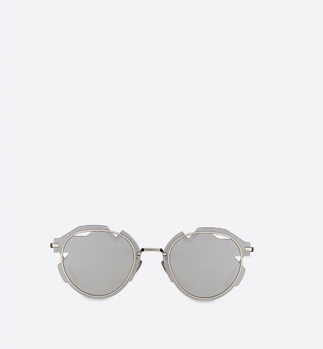 DiorBreaker Silver-Mirrored Pantos Sunglasses