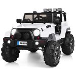 12V Battery Powered Electric Ride On Car | White