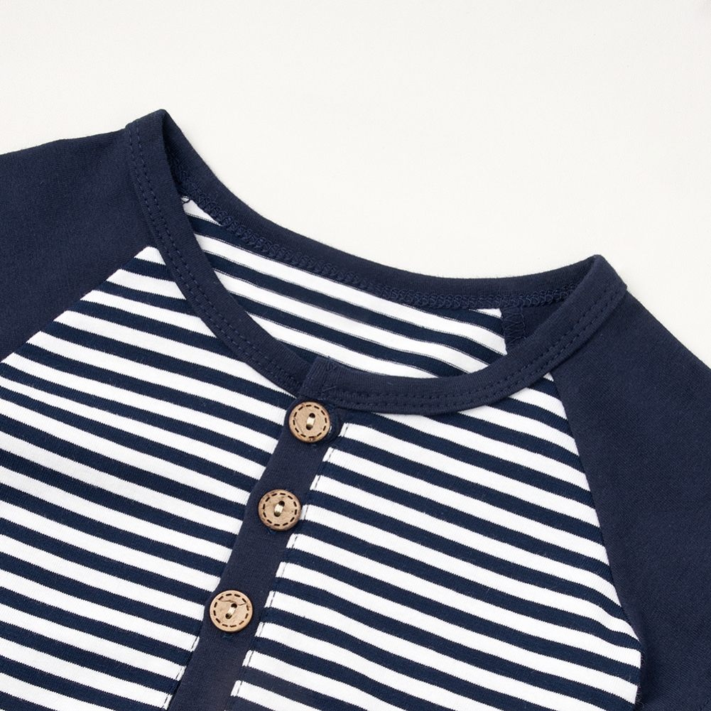 Summer Family Todder Boy Striped Rompers