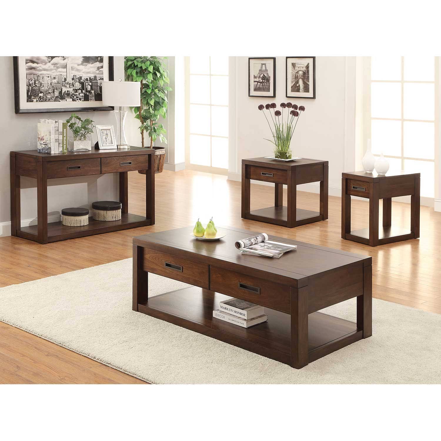 Riverside Furniture Riata Warm Walnut Chairside Table