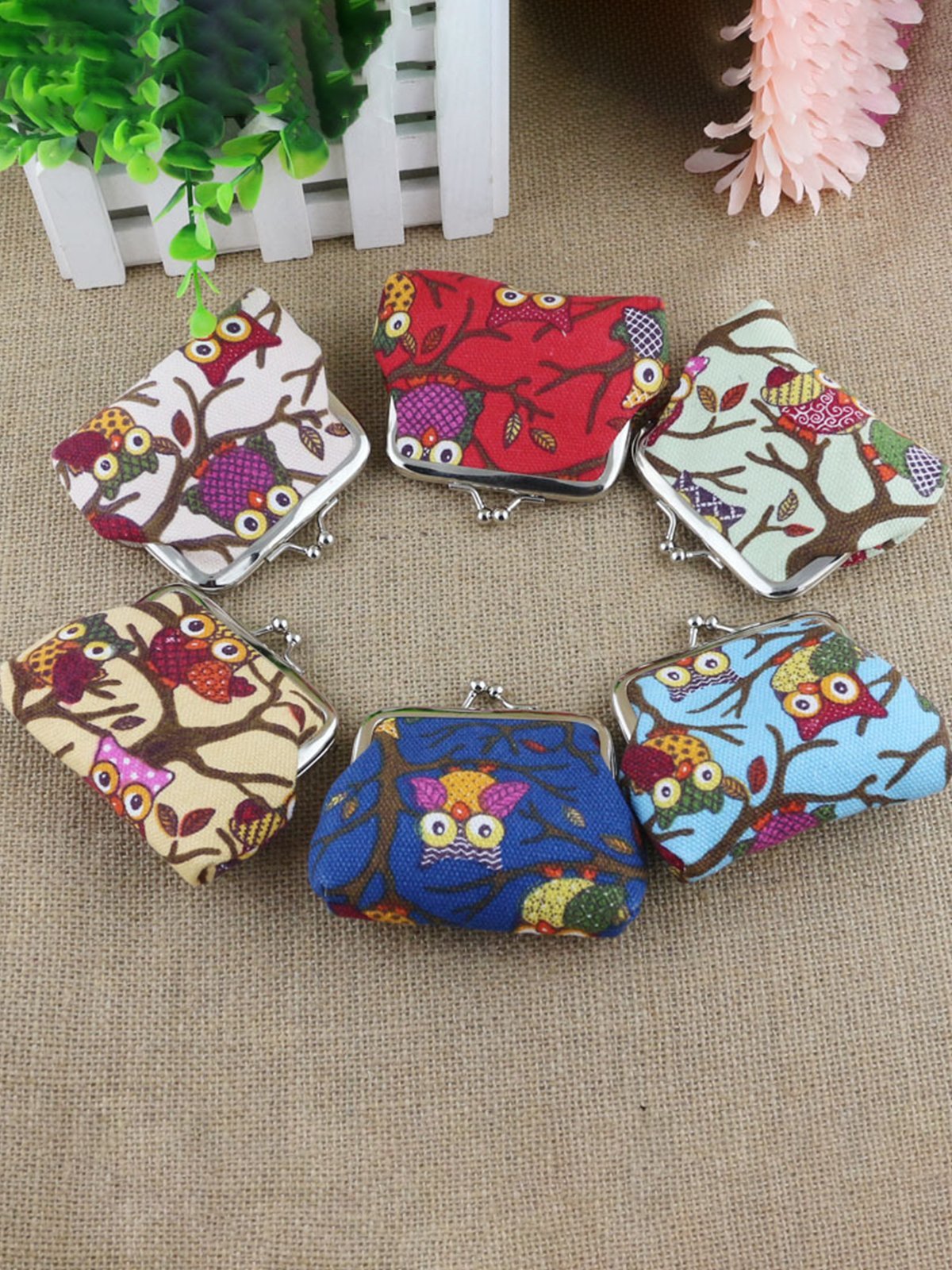 Canvas Creative Coin Purse 9*7cm