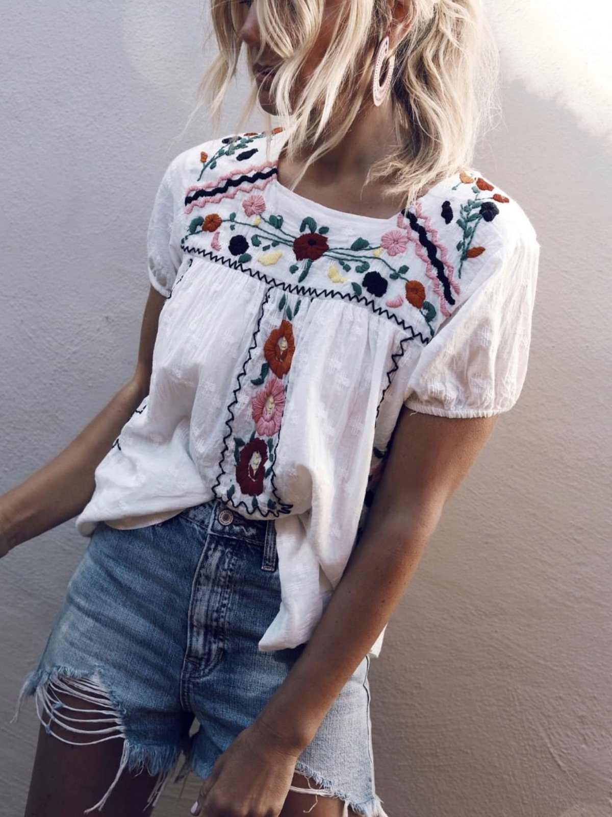 Casual Floral Shirts & Tops