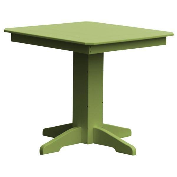 Recycled Plastic Square Dining Table 44x22 / Cedar