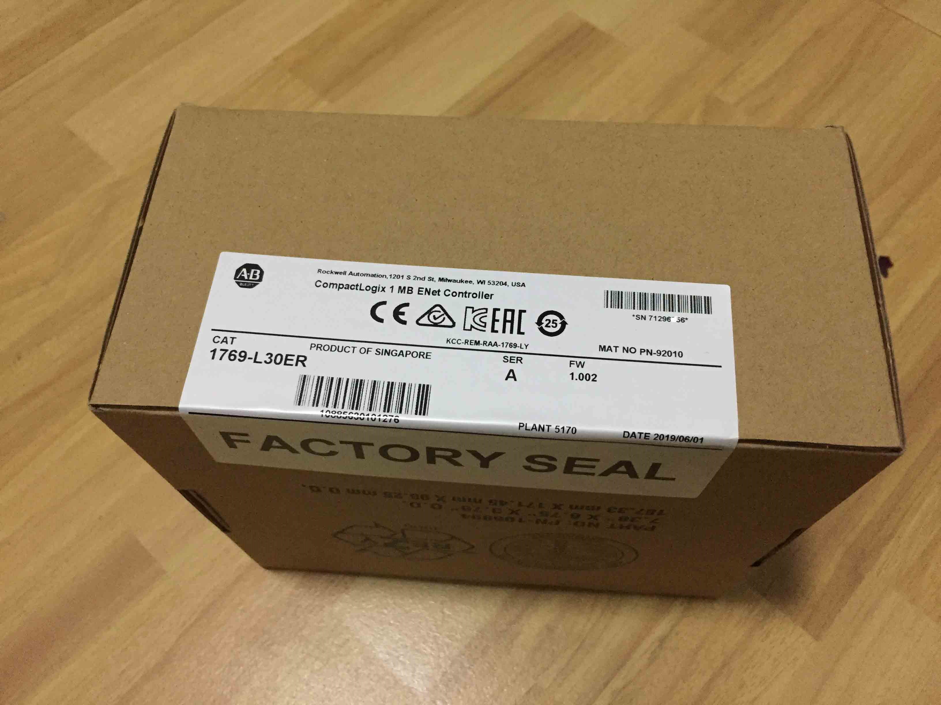 1769-L30ER Allen Bradley Original Brandy New Factory Sealed