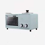 N / B 3-in-1 Family Size Electric Breakfast Station, Non�\Stick Griddle, Toaster Oven