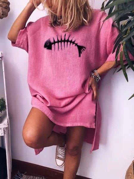 Half Sleeve Casual Dresses