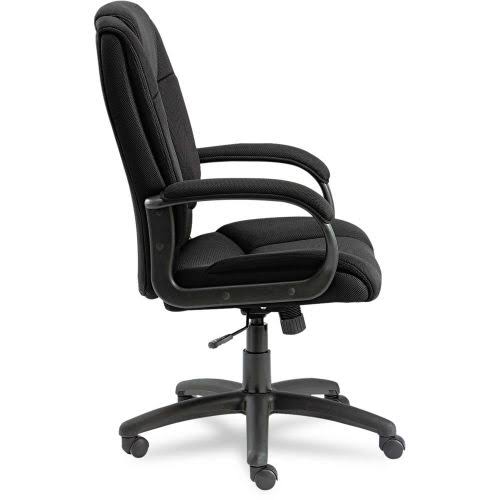 Alera Logan Series Black Mesh High-Back Swivel/Tilt Chair