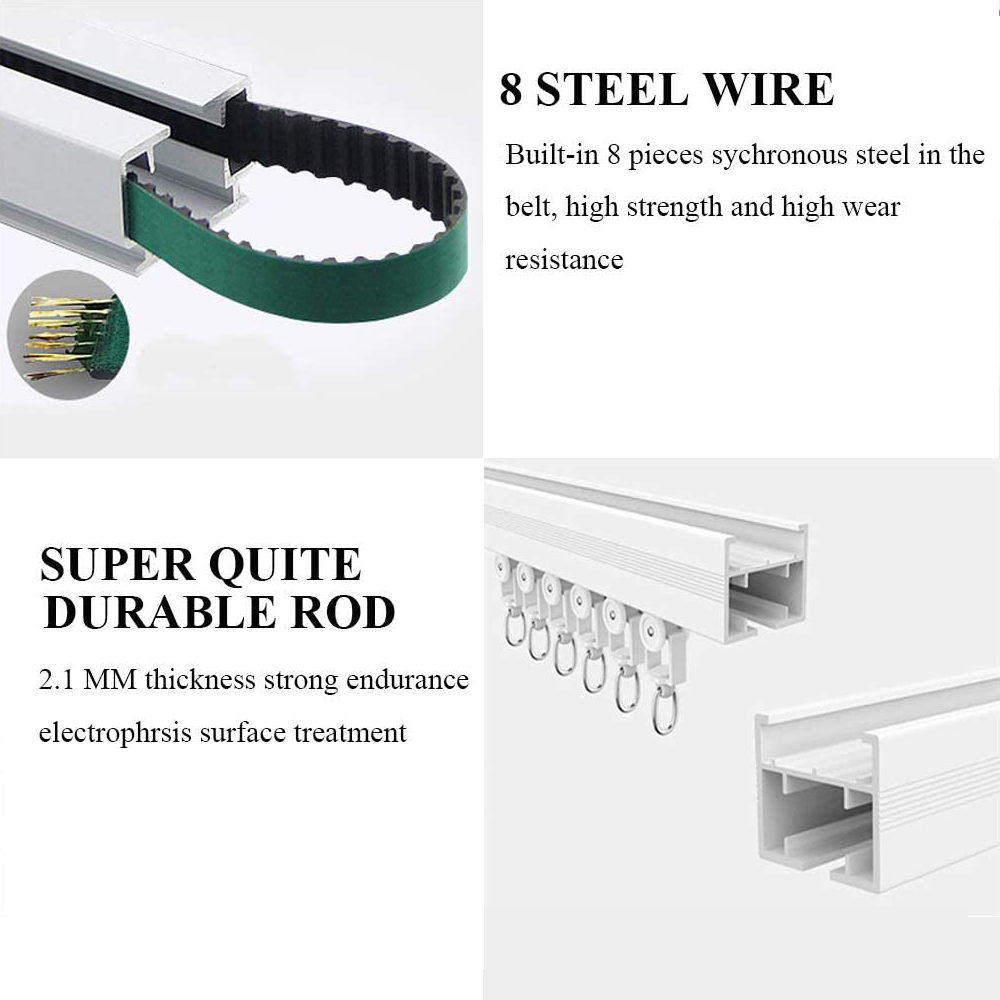 Remote Control Smart Motorized Curtain Track Syetem