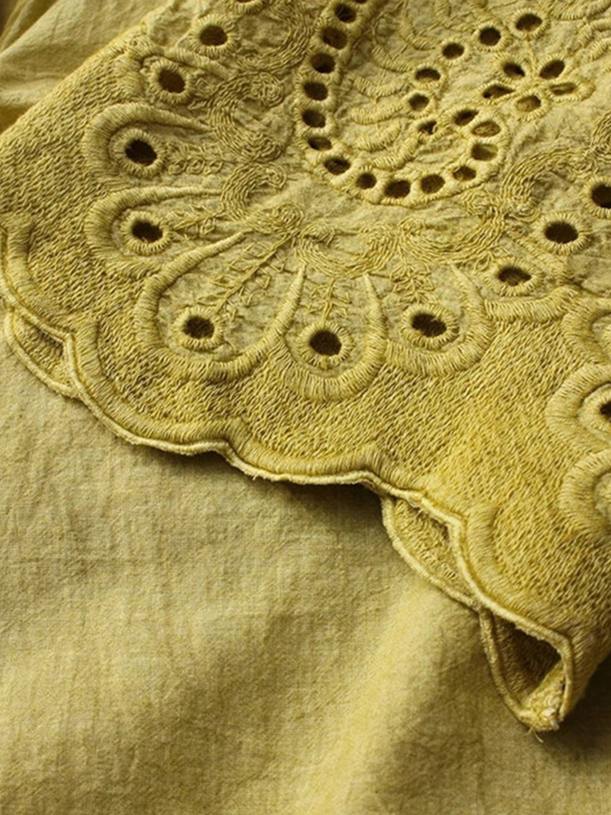 Sweet Embroidery Short Sleeve Shirts & Tops