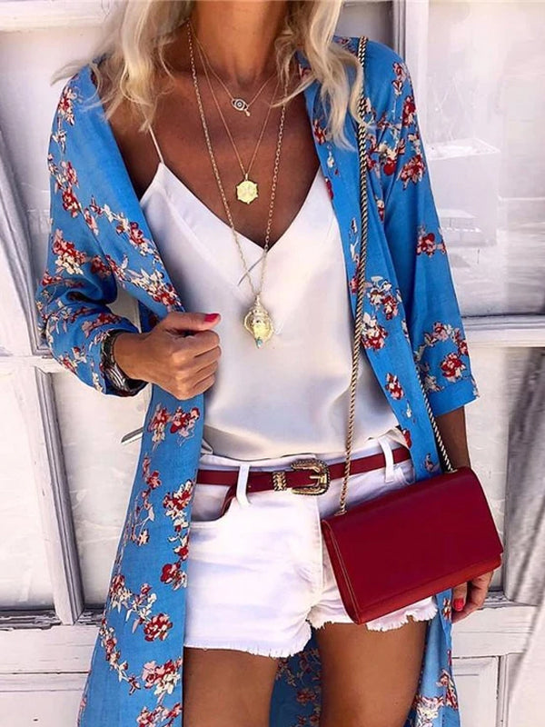 Bohemian Printed Casual Long Sleeve Cardigans