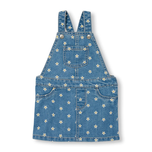 Beginning of Product Name Toddler Girls Daisy Printed Denim Skirtall
